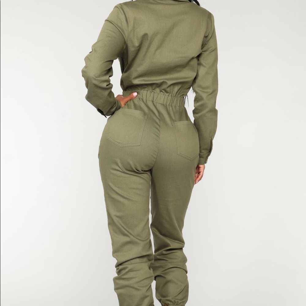Aviator jumpsuit - Olive